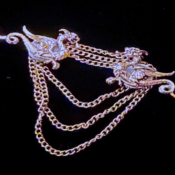 silver dragon cloak clasp - Picture 2 of 6